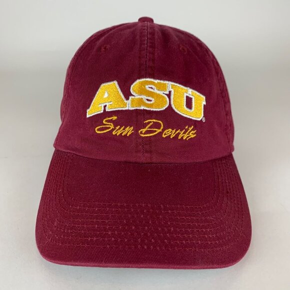 Arizona State Sun Devils NCAA Vintage Maroon The Game Relaxed Fit Strapback Hat - Picture 2 of 6